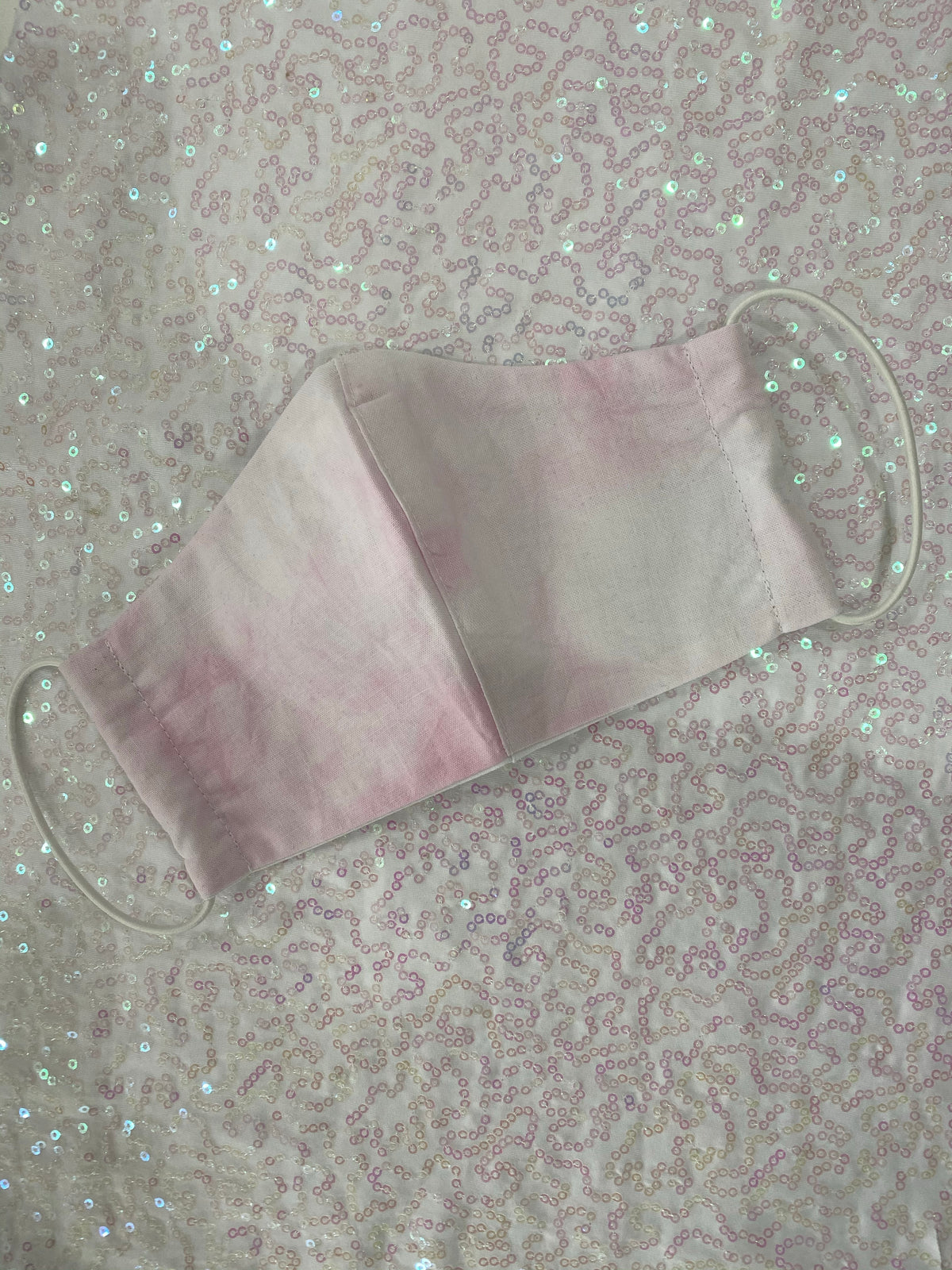 BABY PINK TIE DYE MASK - PLAIN