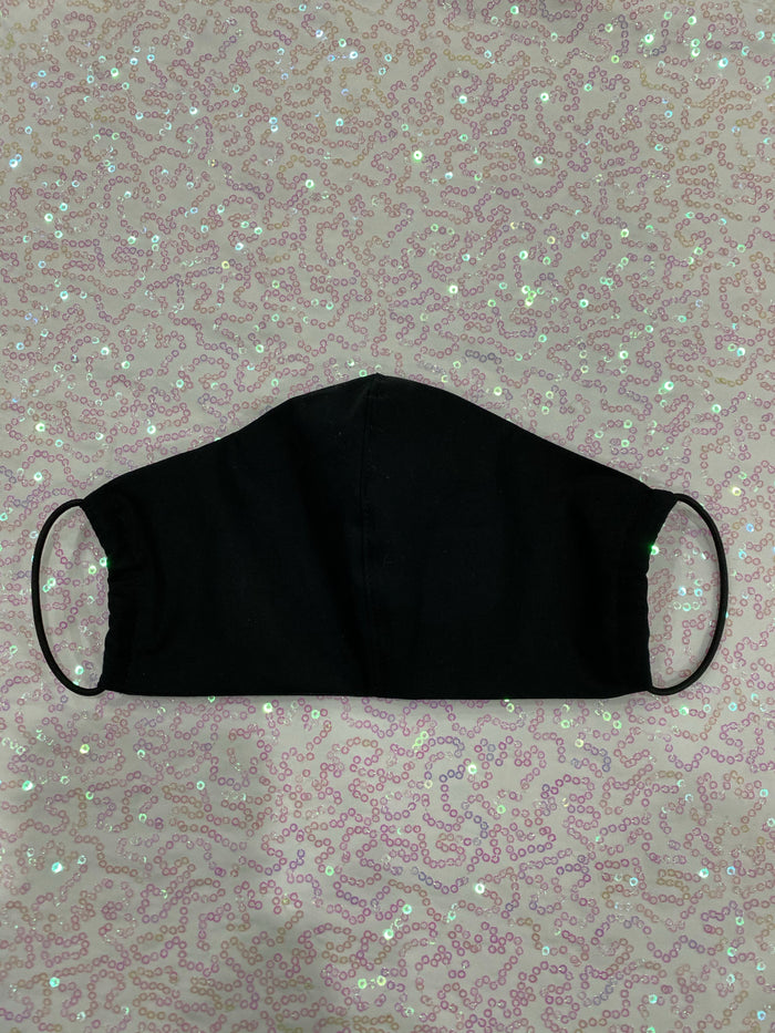 BLACK MASK - PLAIN (5 PACK)