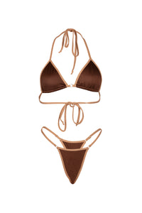 BROWN TWO TONE KINI