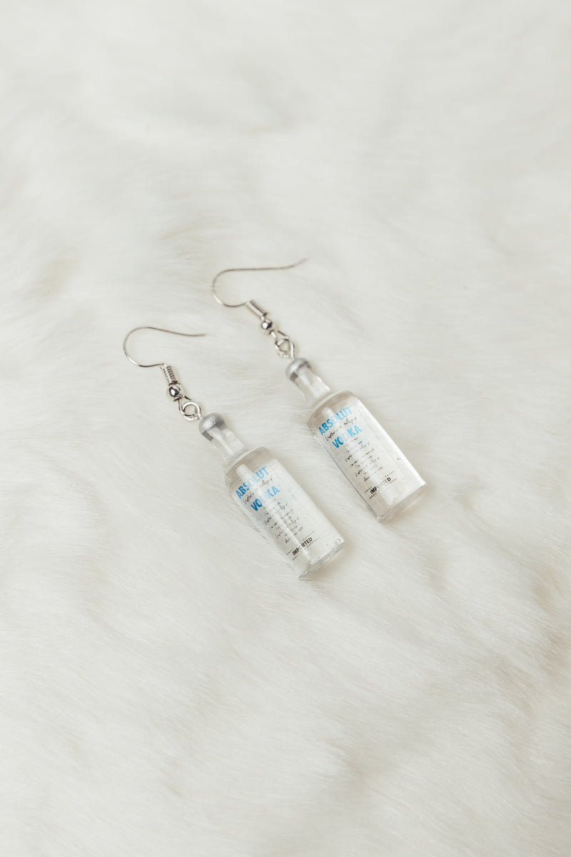 ABSOLUTE VODKA EARRINGS
