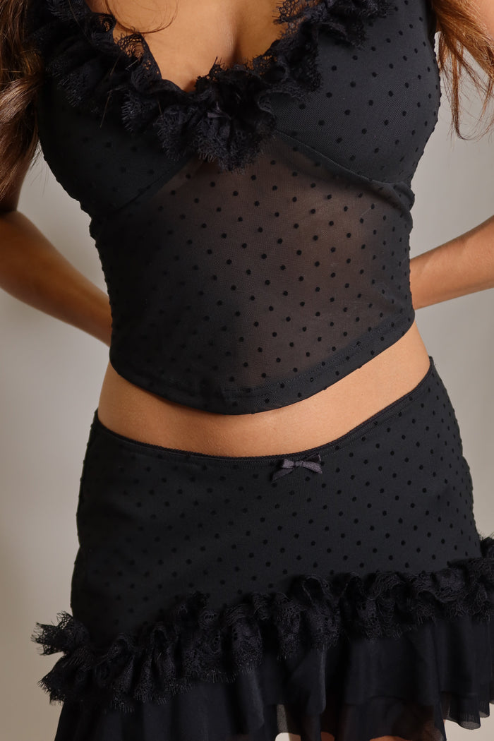 POLKA DOT MINI SKIRT