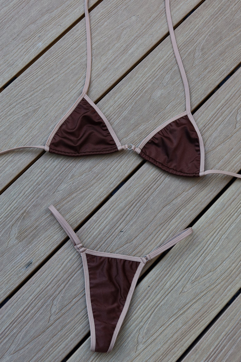 BROWN TWO TONE KINI