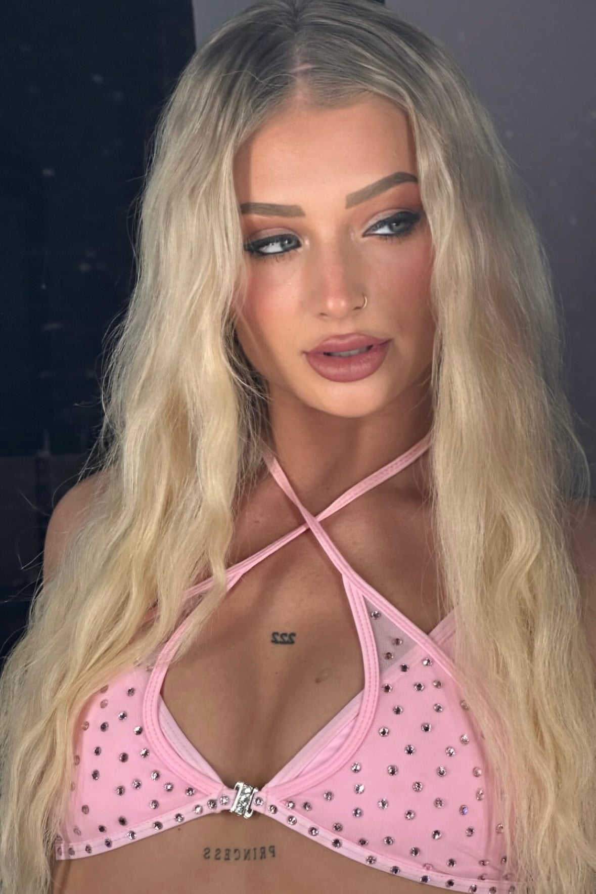 PINK CROSS OVER BRALLETE
