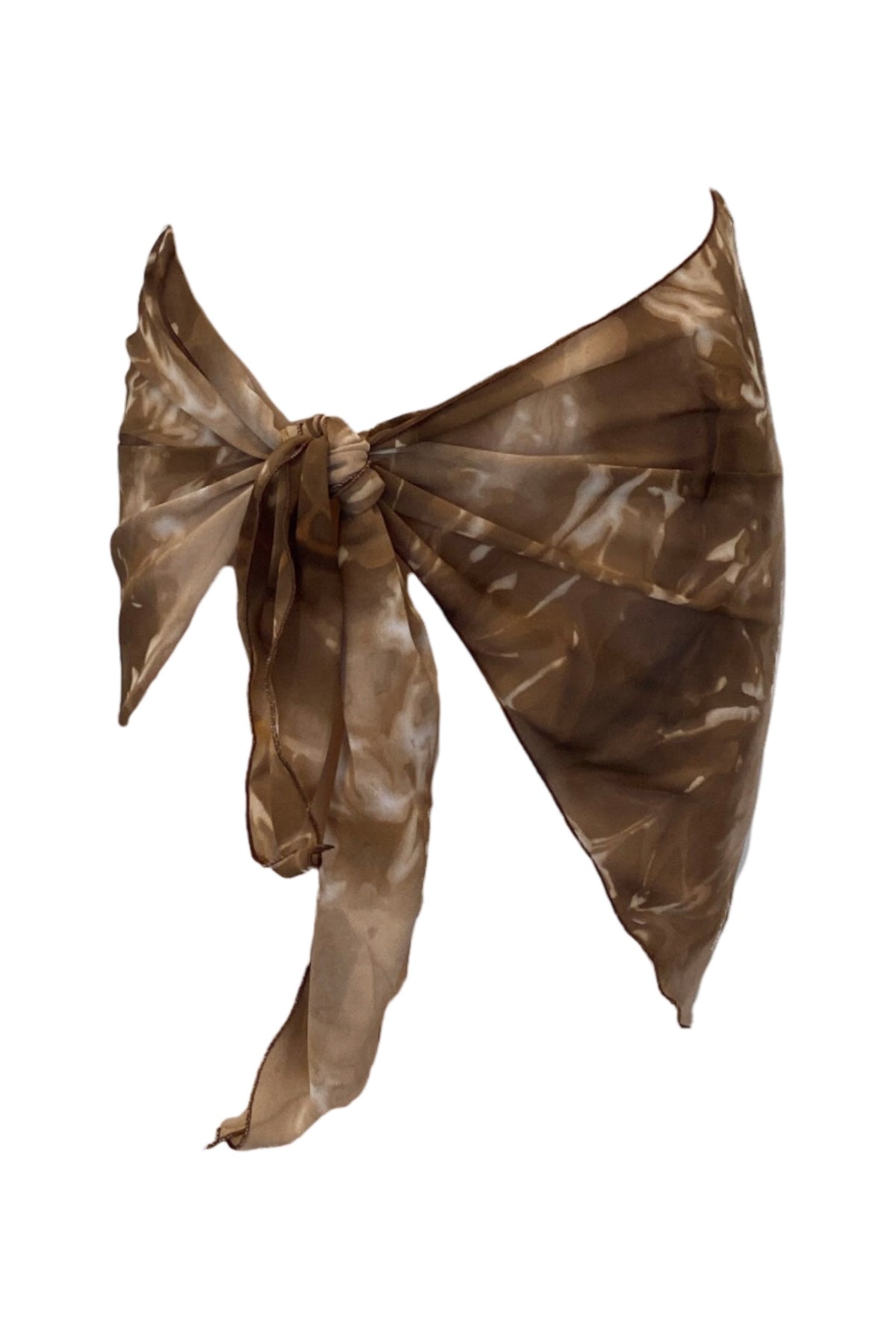 BROWN TIE DYE SARONG