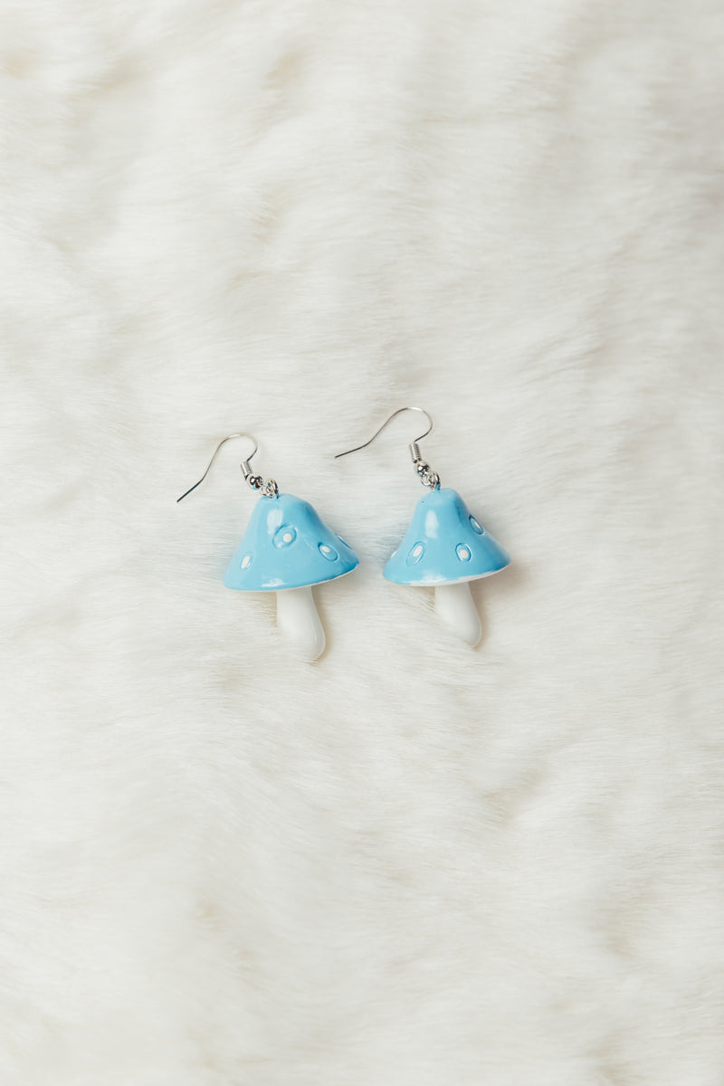 SHROOM EARRINGS - BLUE