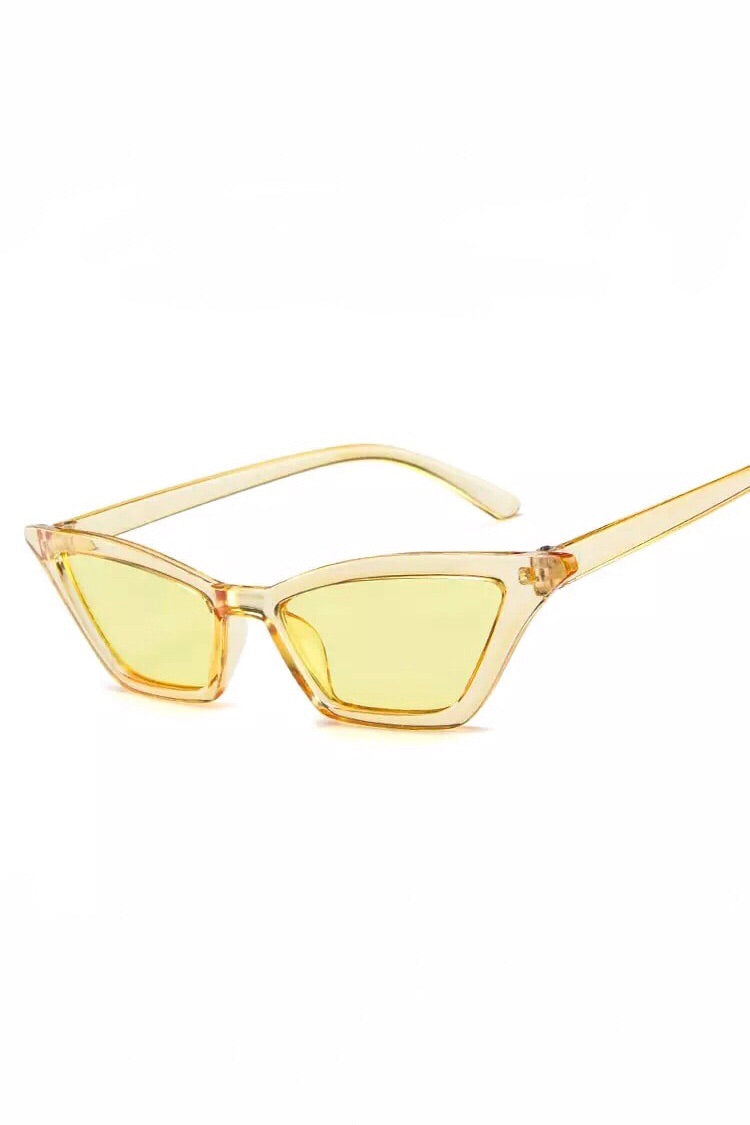 YELLOW VINTAGE SUNGLASSES
