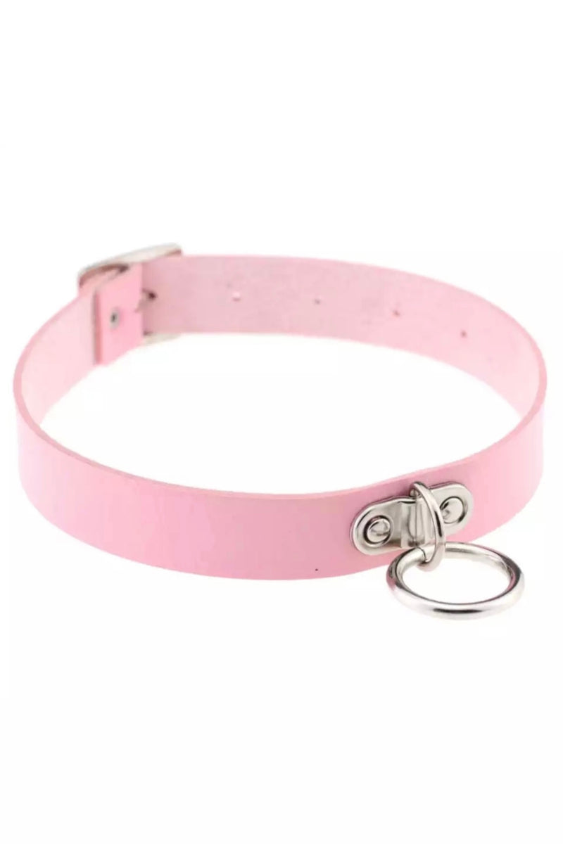 BABY PINK RING CHOKER