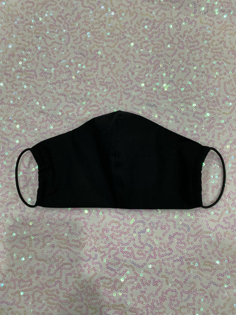 TRIPLE LAYER BLACK MASK - FILTER POCKET