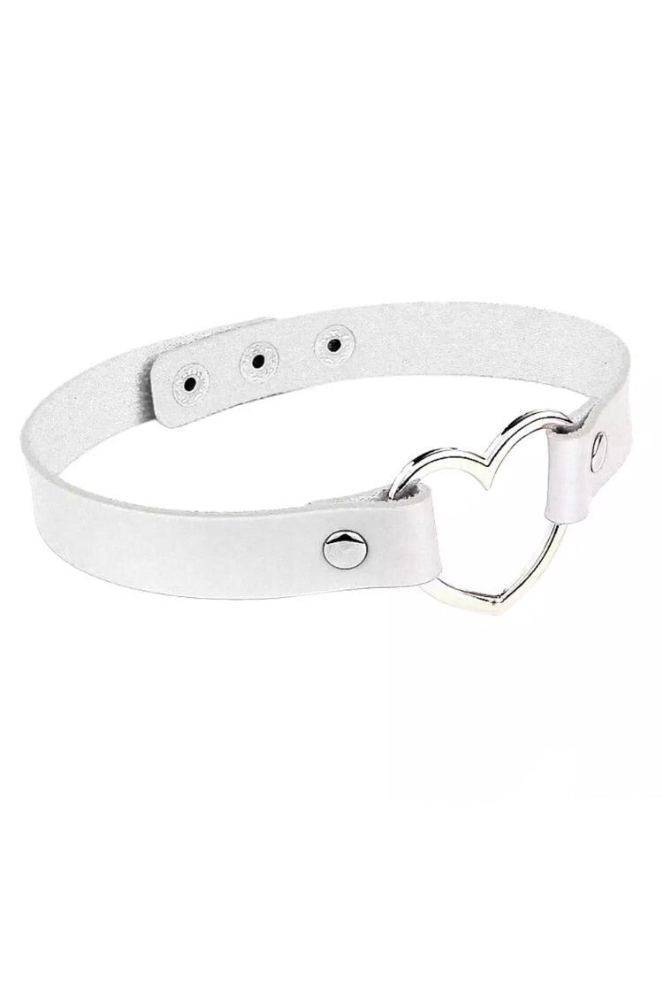 WHITE HEART CHOKER