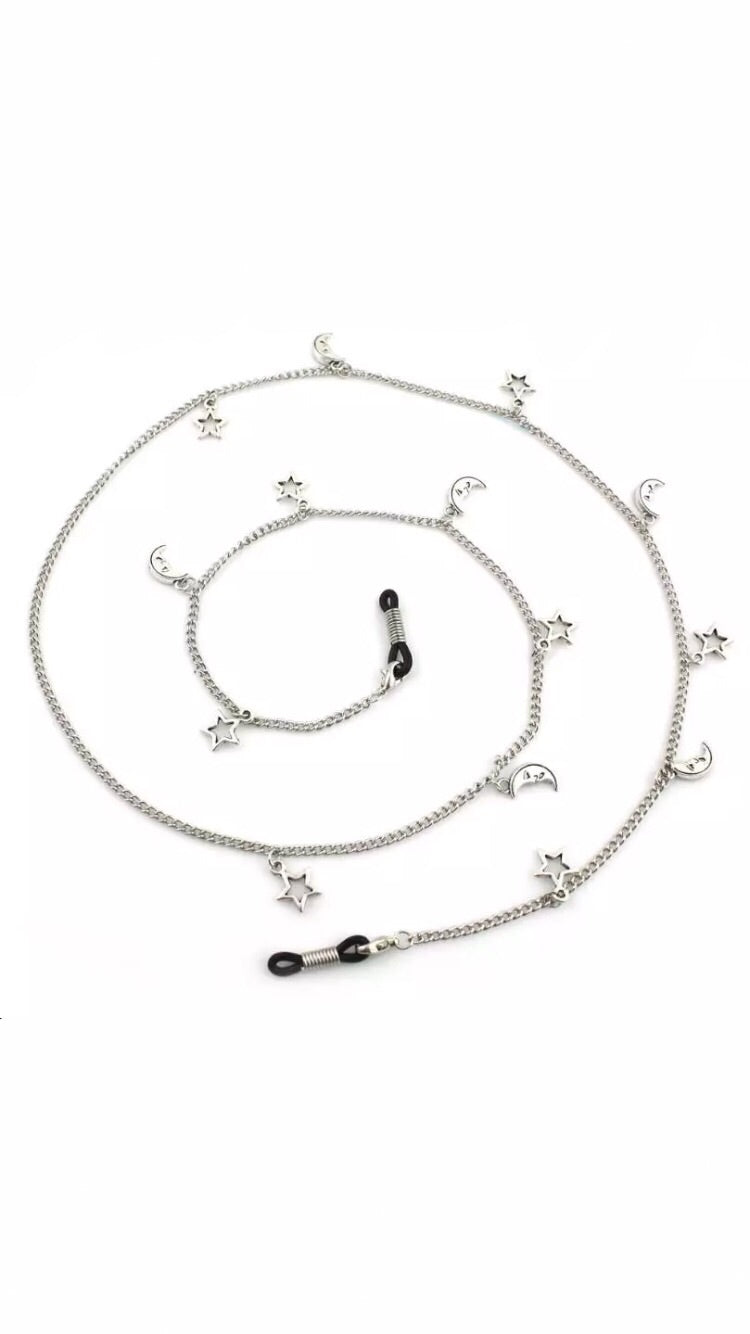 MOON AND STAR SUNGLASS CHAIN