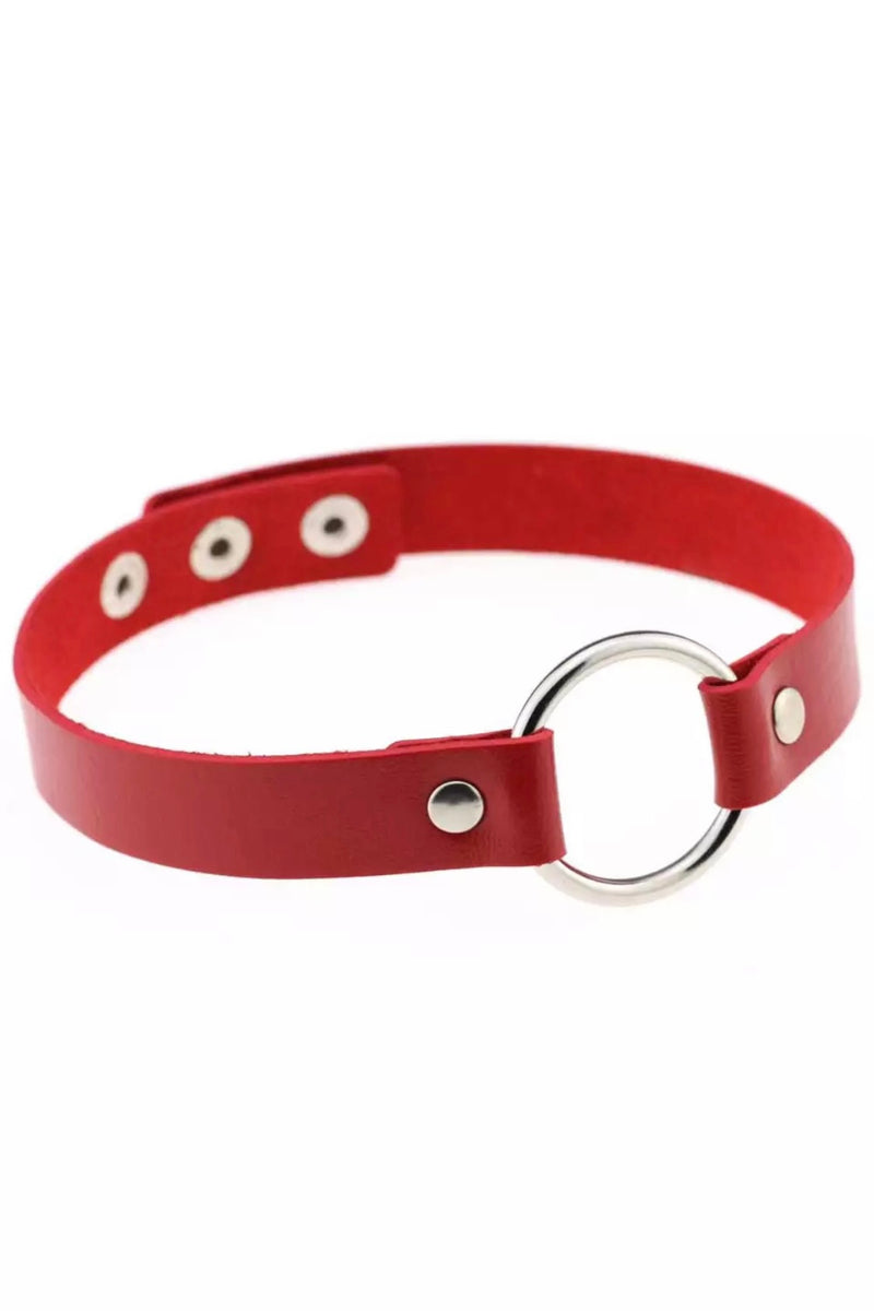 RED CIRCLE CHOKER