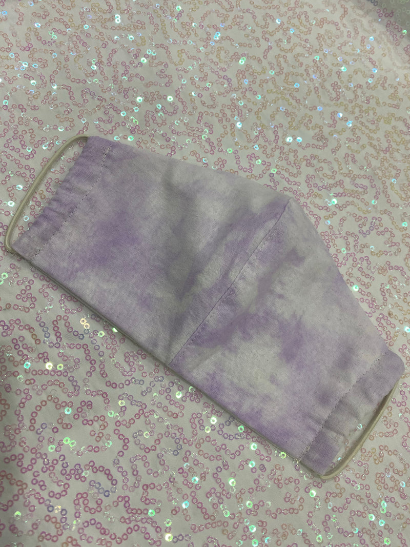 LILAC TIE DYE MASK - PLAIN