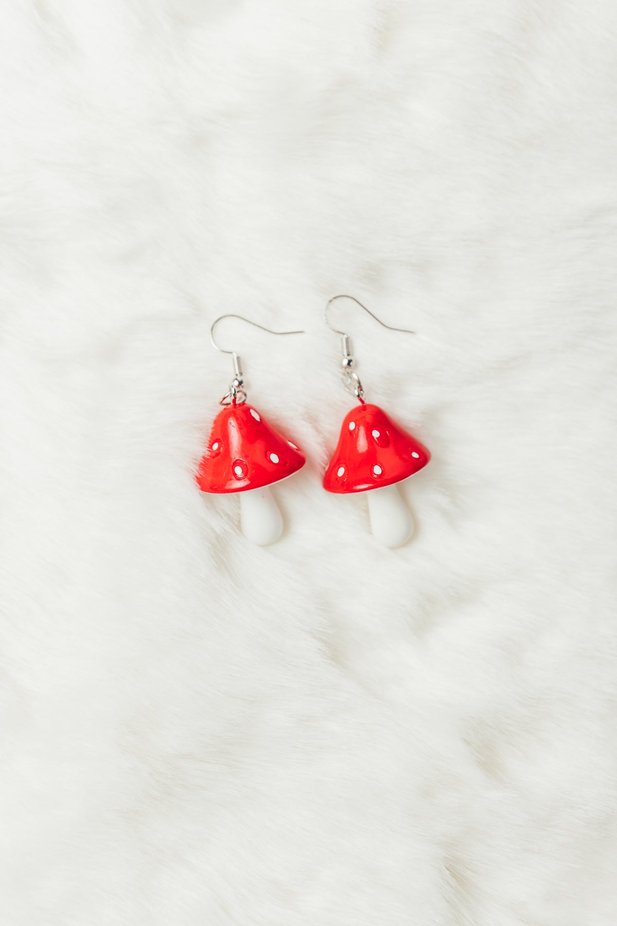SHROOM EARRINGS - RED